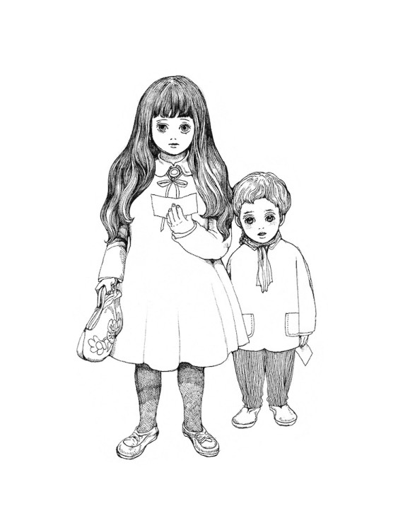 Раскраска Юко Хигучи. Мяуморфозы.