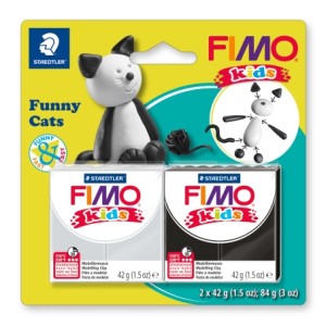 Fimo 8035 10 Набор полимерной глины kids kit детский набор “Веселые коты”