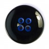 Disboton 14755-15-0BLUE/4 Пуговицы Elegant, черный с синим