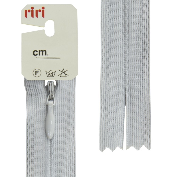 Riri 6010917/60/2118 Молния потайная, неразъемная, 4 мм, 60 см, светло-серый
