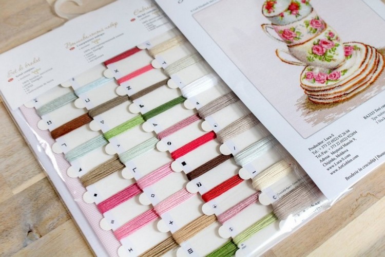 Набор для вышивания Luca-S BA2323 Три чайные чашки