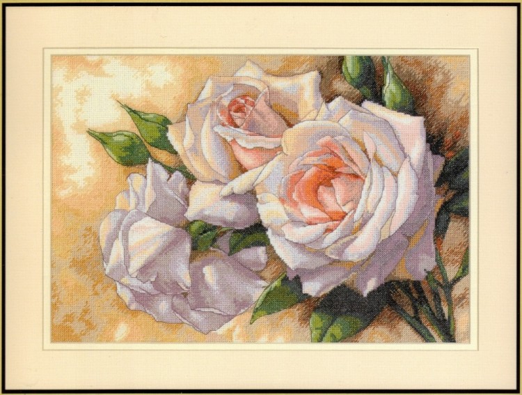 Набор для вышивания Dimensions 35247 White Roses (made in USA)