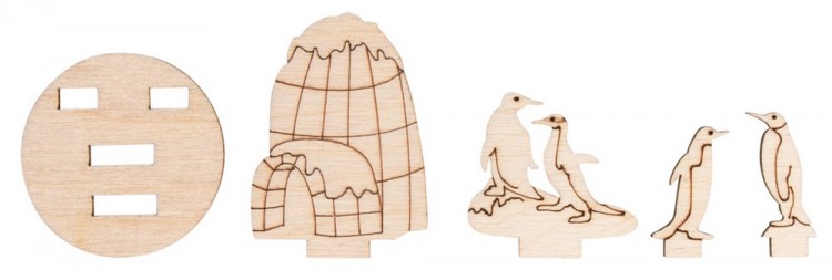 Rayher 46339000 Декоративные элементы "Пингвины"