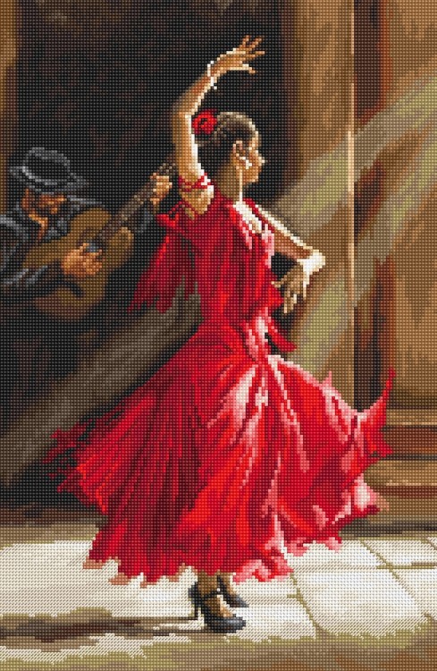 Набор для вышивания LetiStitch L8023 Flamenco