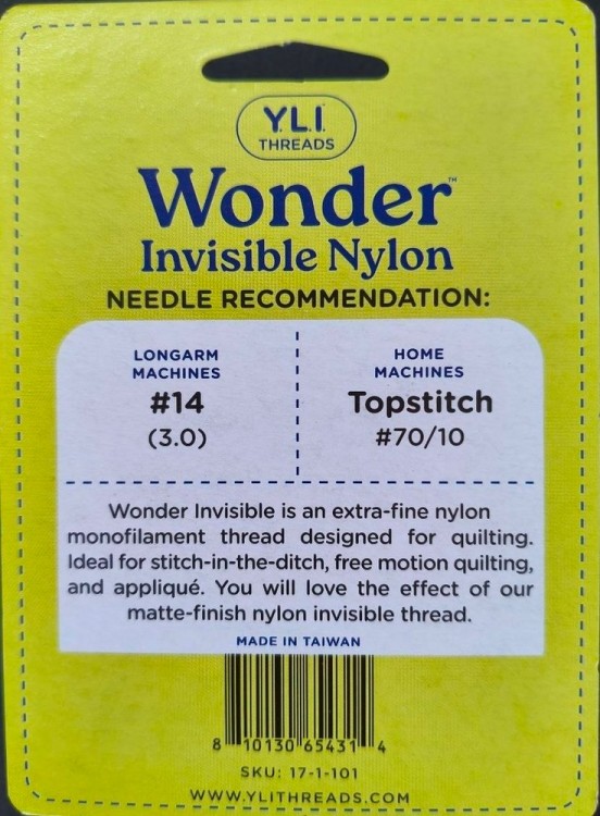 YliThreads 17-1-101 Нить для вышивки бисером (мононить)