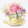 Набор для вышивания Алиса 2-56 Легкие краски утра. Чашечка с розой