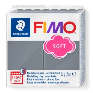 Fimo 8020-Т80 Полимерная глина "Soft" штормовой серый