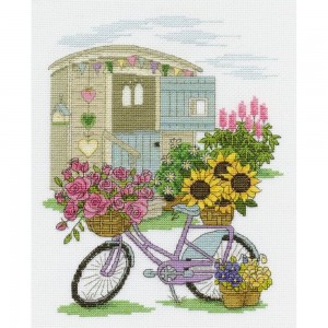 DMC BK1549 Floral Bicycle