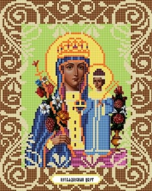 Божья коровка 0042 Богородица Неувядаемый цвет - канва с рисунком
