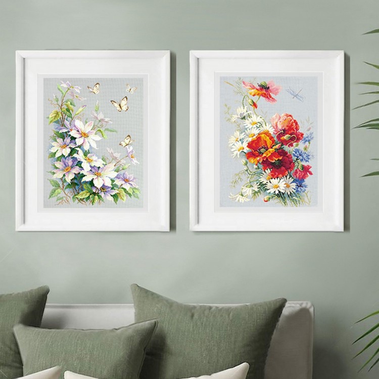 Набор для вышивания Чудесная игла 100-062 Клематисы