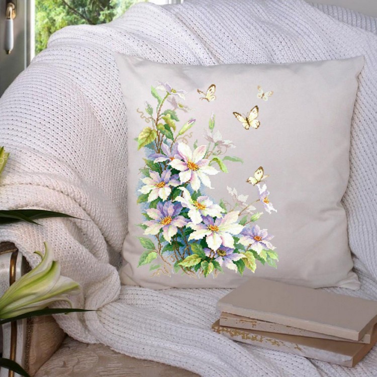 Набор для вышивания Чудесная игла 100-062 Клематисы