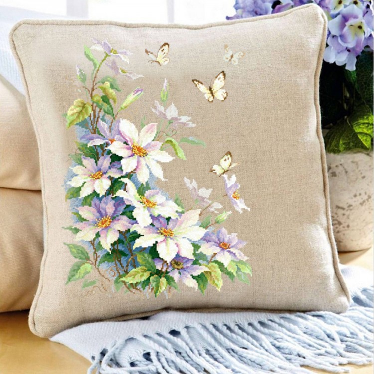 Набор для вышивания Чудесная игла 100-062 Клематисы