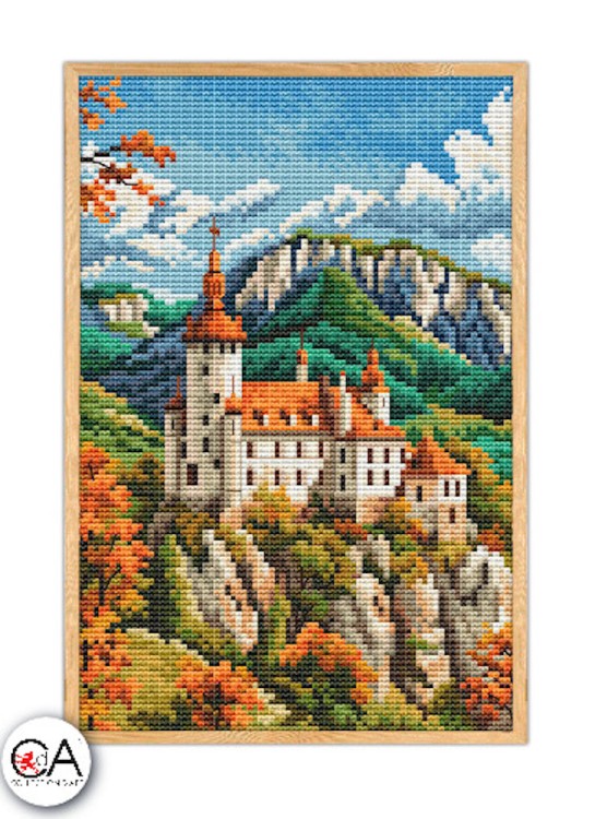 Набор для вышивания Collection D'Art BC8109 Замок в горах