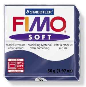 Fimo 8020-35 Полимерная глина Soft королевский синий