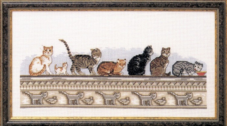 Набор для вышивания Oehlenschlager 99104 Кошки на стене