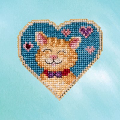 Набор для вышивания Mill Hill MH182312 Kitty Love (Кошачья любовь)