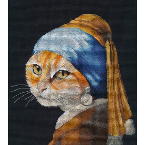 Овен 1654 Кошечка с жемчужной серёжкой