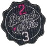 HKM 33368/1SB Термоаппликация "Button Bound to win, pinke 2"