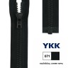 YKK 4335956/120.071 Молния тракторная, разъемная, 5.7 мм, 120 см, синяя ночь