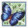 Набор для вышивания Кларт 1-032 Бабочка синяя