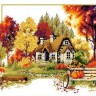 Набор для вышивания Каролинка КТКН 120 (Р) Осенний домик