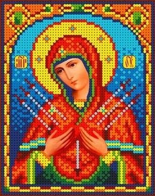 Набор для вышивания Каролинка КБИН(Ч) 5018/1 Богородица Семистрельная