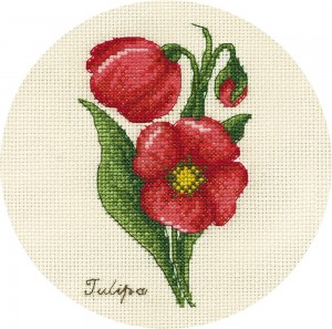 Панна C-1809 (Ц-1809) Букетик тюльпанов