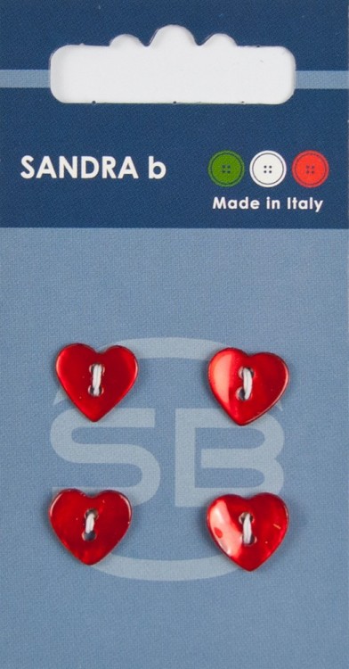 Sandra CARD138 Пуговицы, красный