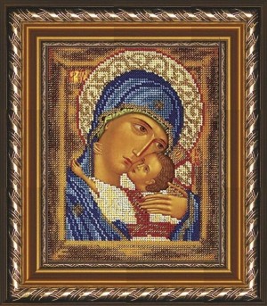Мир багета 35БК 1730-1250_ПЛ Рама для иконы "Умиление" Радуга бисера