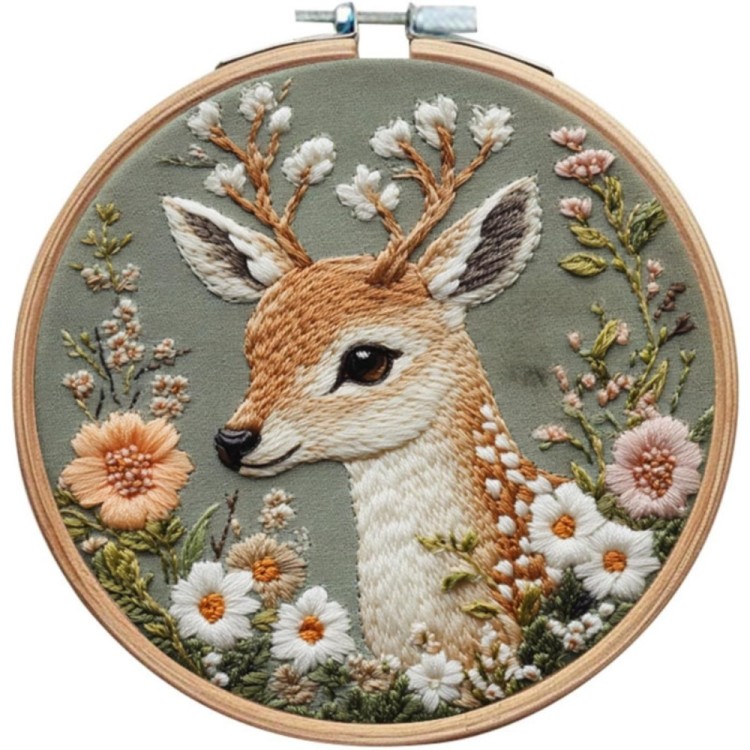 Набор для вышивания YoHobby yoli.100 Олененок