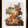 Набор для вышивания Thea Gouverneur 580A Flower Still Life with an Alabaster Vase (Натюрморт с цветами в алебастровой вазе)