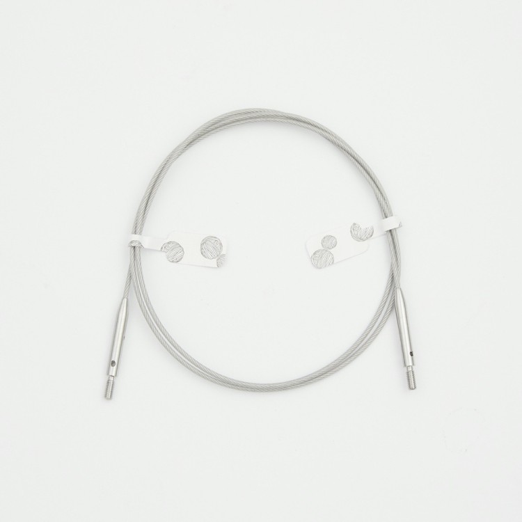 KnitPro Тросик для съемных спиц GlideX, заглушки 2шт, кабельный ключик