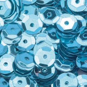 Efco 1026847 Пайетки круглые "Чашечки", 4000 шт, 40 г, светло-синие