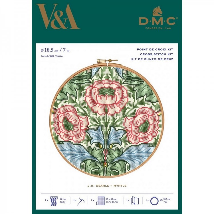 Набор для вышивания DMC BL1175 J.N. Dearle - Myrtle (Дж.Н. Дирл - Миртл)