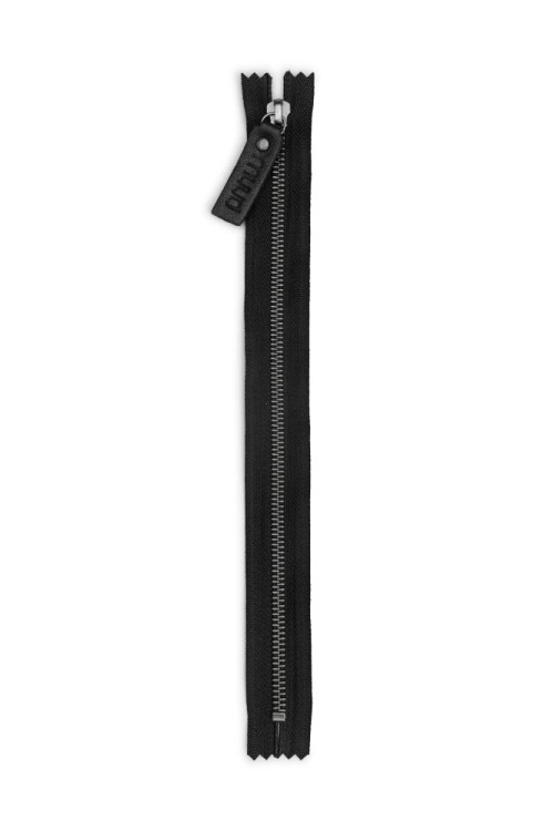 Muud QB-4492/Black/23.5cm Молния "Carin" металлическая, неразъемная, для сумки, 23.5 см, черный