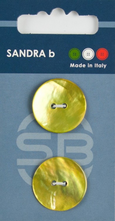 Sandra CARD039 Пуговицы, желтый