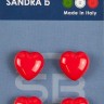 Sandra CARD139 Пуговицы, красный