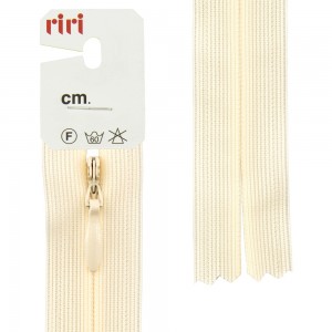 Riri 6010917/60/2201 Молния потайная, неразъемная, 4 мм, 60 см, топленое молоко