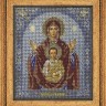 Мир багета 11БК 387-581_ПЛ Рама для иконы "Знамение" Радуга бисера
