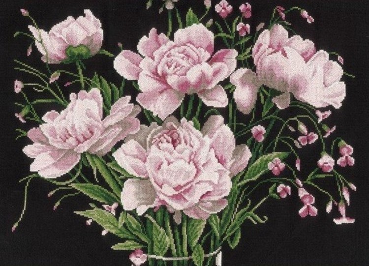 Набор для вышивания Lanarte PN-0021224 Pink roses