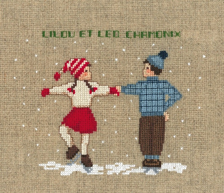 Набор для вышивания Le Bonheur des Dames 2327 Deux Danseurs (Два танцора на льду)