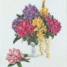 Набор для вышивания Thea Gouverneur 1074 Rhododendron (Рододендрон)