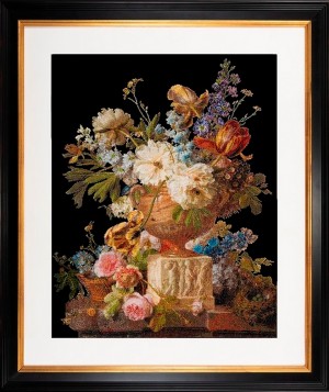 Thea Gouverneur 580.05 Flower Still Life with an Alabaster Vase (Натюрморт с цветами в алебастровой вазе)
