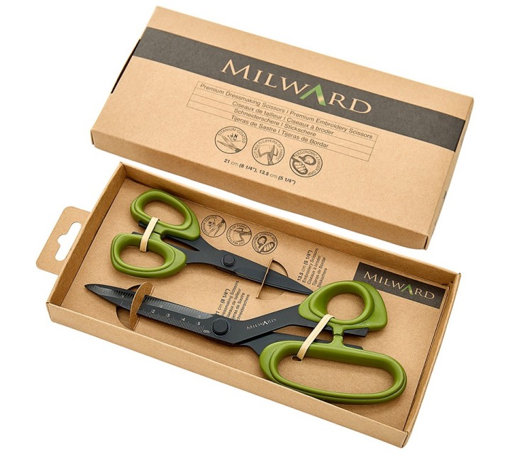 Hemline 9361042 Набор ножниц для шитья и рукоделия, 21 и 13.5 см Hemline 9361042 Набор ножниц для шитья и рукоделия, 21 и 13.5 см