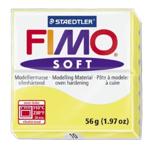 Fimo 8020-10 Полимерная глина Soft лимонный