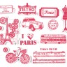 Aladine 05260 Набор текстильных штампов "Париж"