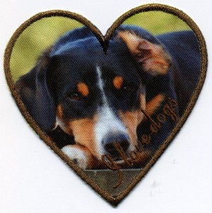HKM 32748/1SB Термоаппликация "I love dogs"