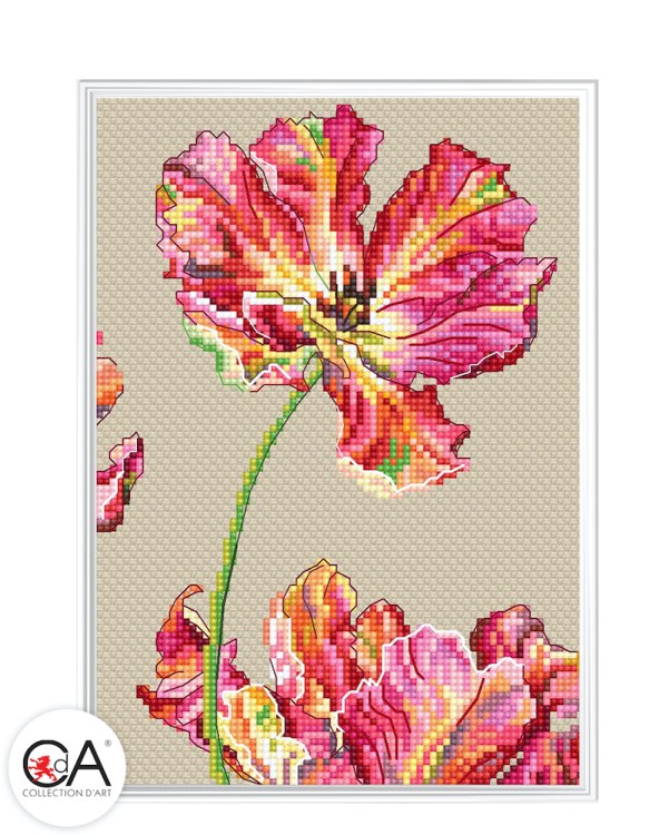 Набор для вышивания Collection D'Art BC8113 Тюльпан