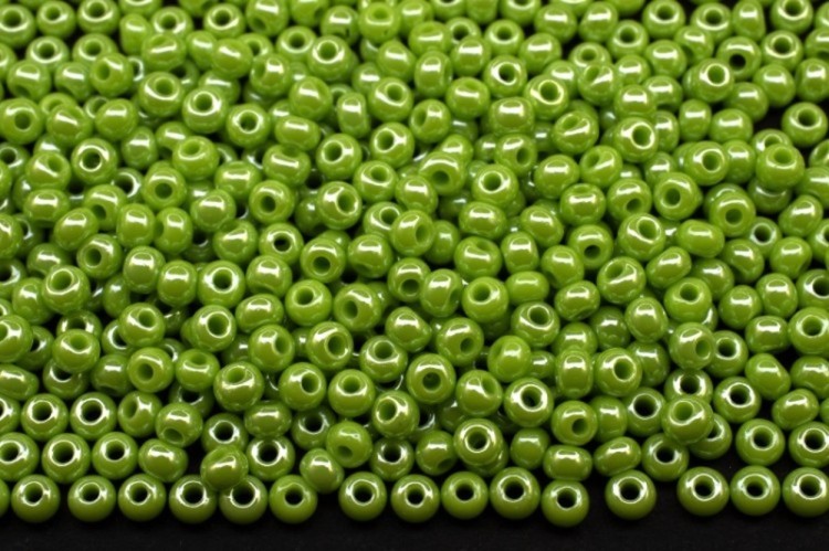 Preciosa Ornela 58310 Зеленый непрозрачный блестящий 10/0 5 г