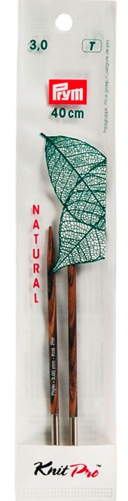 Prym Спицы съемные "NATURAL" для длины лески 40 см